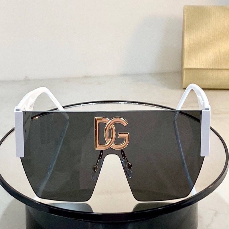 

Sunglasses large frame integrated goggles letter female star net red same male