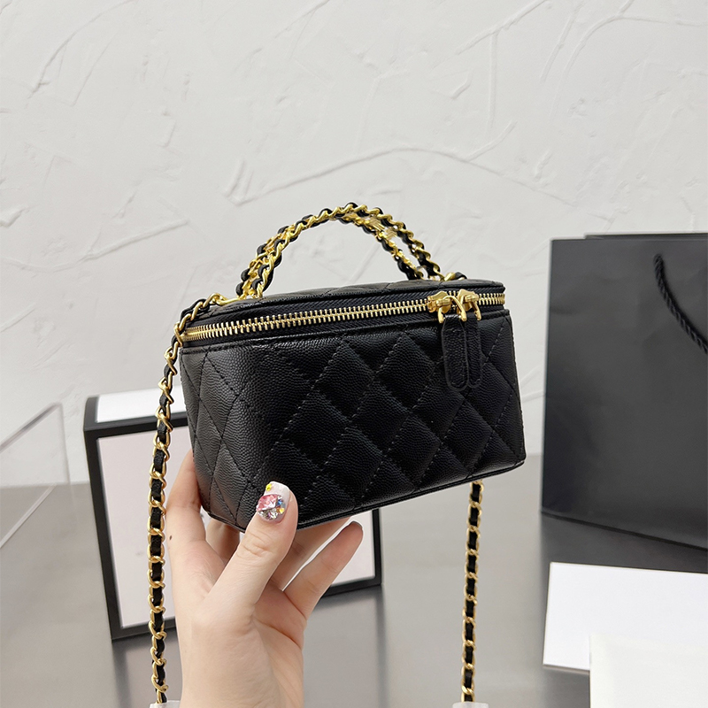 2022 French Luxury Logo Hando Small Box Box Sac Fashion Chaîne de mode Classic Tantet Famous Luxury Women Sacs Crossbody Tote Véritine