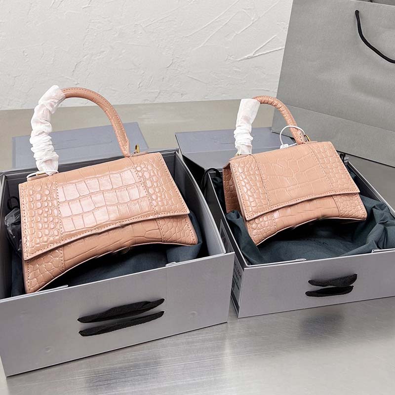 

Candy Hourglass Bags Half Moon Alligator Handbags Leather Wallets Crossbody Bags Top Handle Flap Hardware Letter Hasp Shoulder Bag Purse Removable Strap