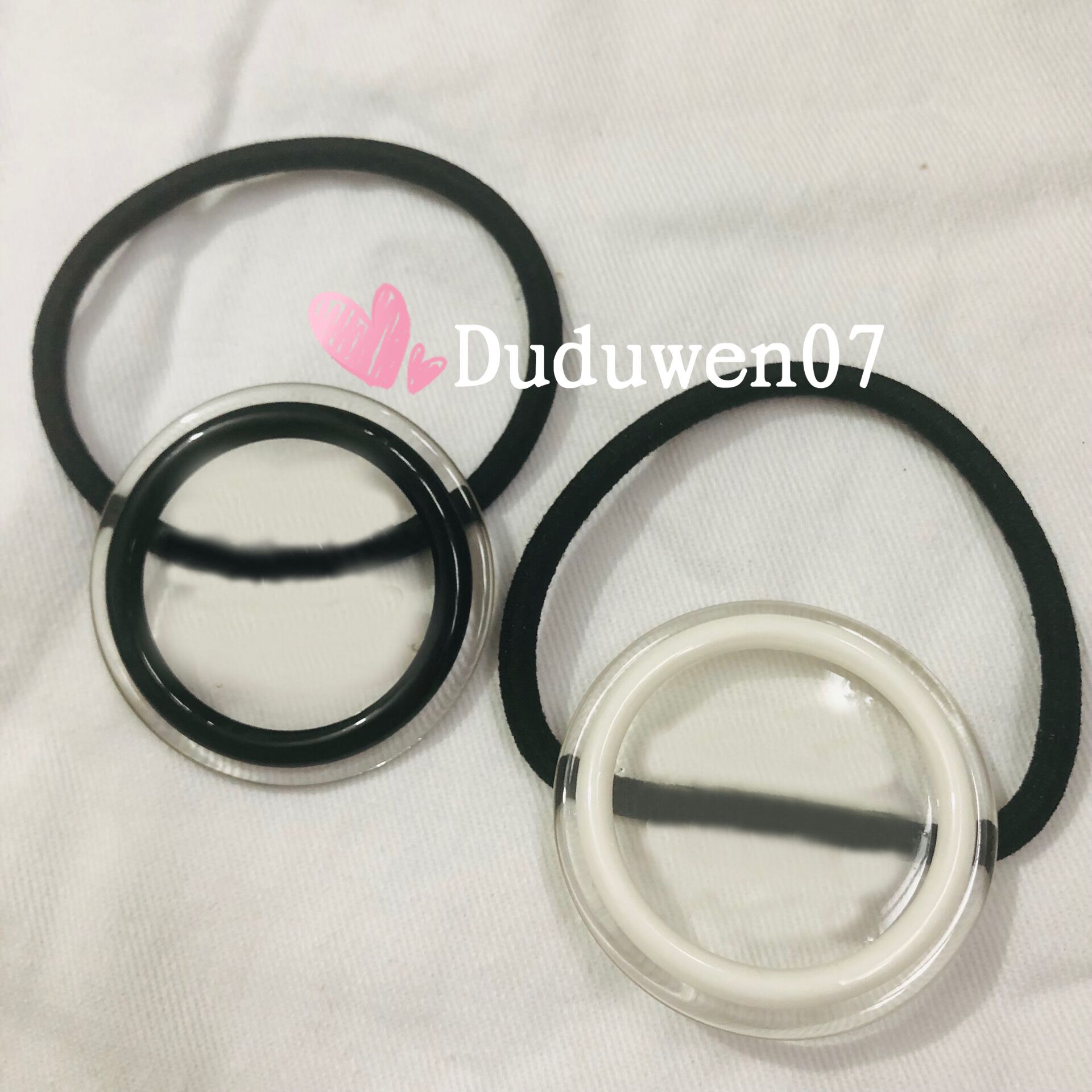 

classical 4cm ealstic hair hands classical around transparency fashion C hairtie