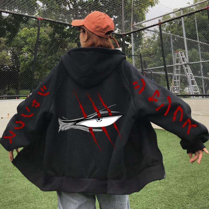 

Men's Hoodies & Sweatshirts Japanese Anime One Piece Shanks Eyes Hoodie Casual Autumn Loog Sleeve Sweatshirt Gift Coat Sportswear Clothes, Black