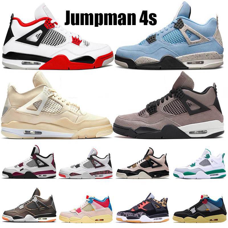 

2022 New Sail 4 4s Mens Basketball Shoes Sneakers Rebellionaire Heritage University Blue Fire Red Oreo Bred Black Cat Dark Mocha White Cement women Sports Trainers, 41