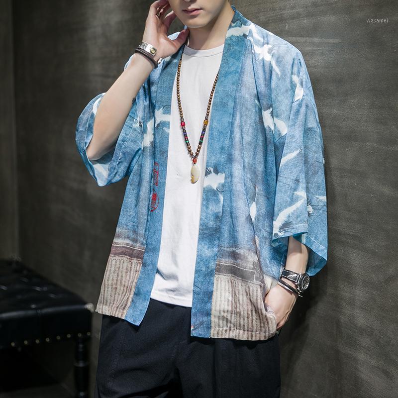 

Men's Casual Shirts Light Weight Streetwear Shirt Women Men Summer Janpanes Kimono Style Japan Robes Couple Loose Mlae Clothes 5XL, Japan kimono shirts