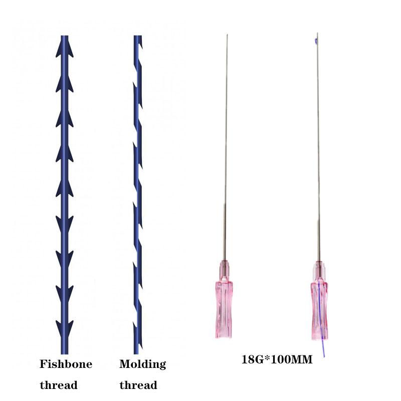 

Tattoo Needles Selling Fishbone Cog Lifting Threads Hilos Tensores Pdo 18G 100mm Molding Thread Face Lift Wires