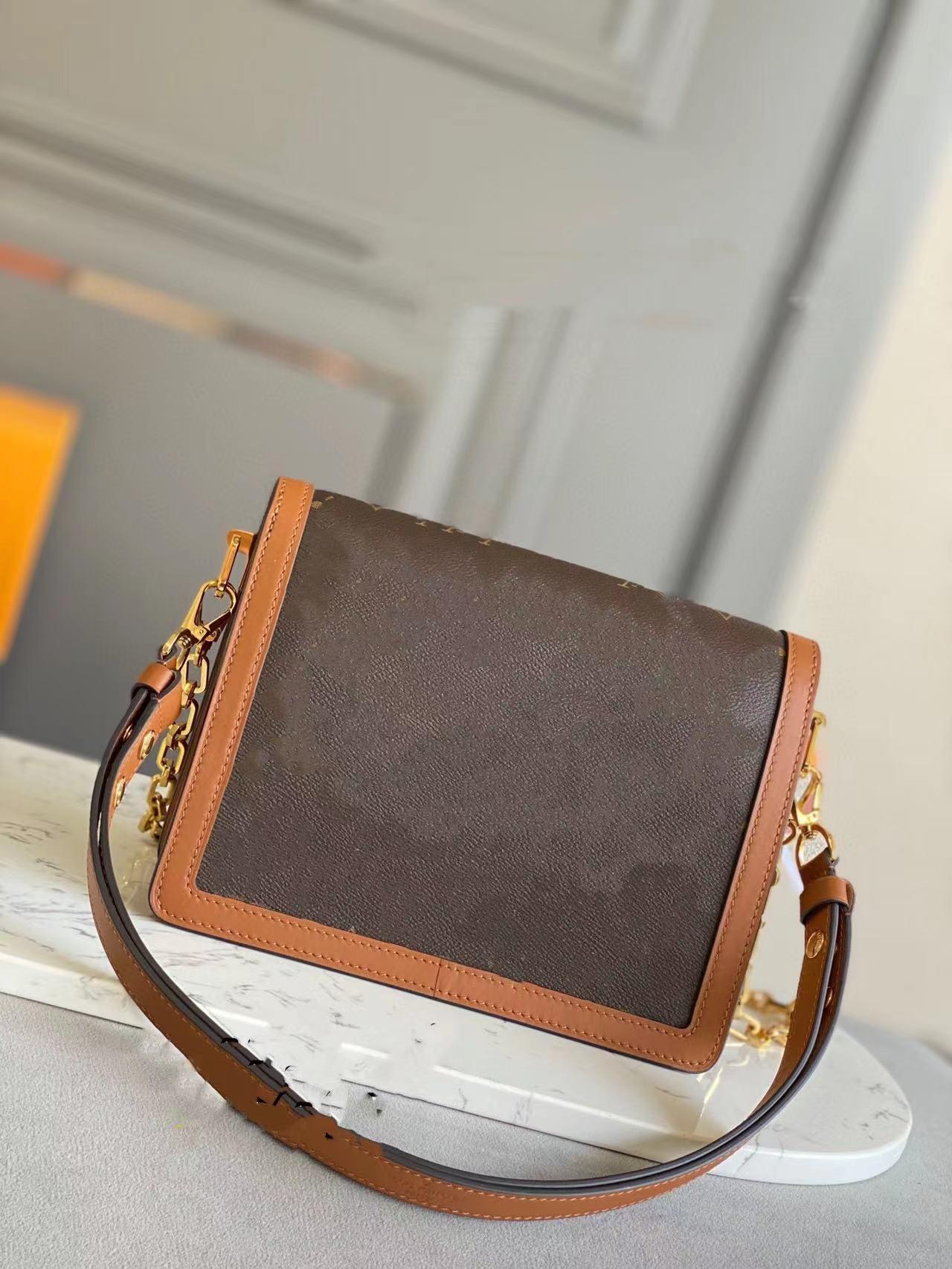

Dauphine Wallet Designer Luxury Handbag High Quality Messenger Bag Women Purse Genuine Leather Shoulder Bag Crossbody, Add box