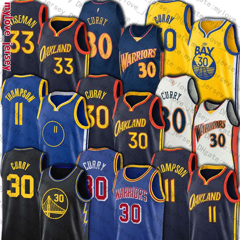

Stephen Curry Basketball Jersey 30 Klay Thompson James Wiseman 75th anniversary Jerseys 11 33 new, Choose blue number