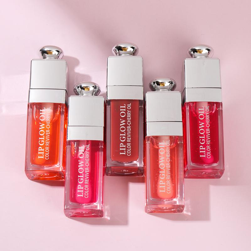 

Lip Gloss Clear Fashion 6ml Crystal Jelly Moisturizing Oil Plumping Sexy Plump Glow Tinted Plumper Lips MakeupLip, Pink