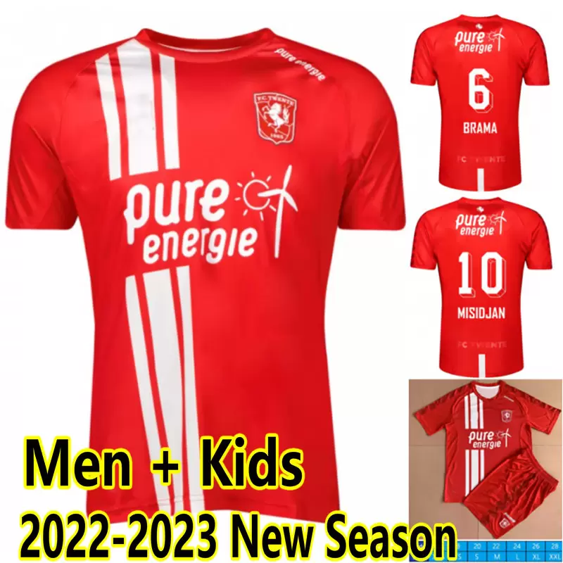 

22 23 FCTwenteS Soccer Jerseys CERNY MISIDJAN 2022 2023 HOME ZERROUKI BRUNS STEIJN KJOLO FOOTBALL SHIRTS BRAMA TYTON maillot men kids set uniform mykit, Kids 22-23 home