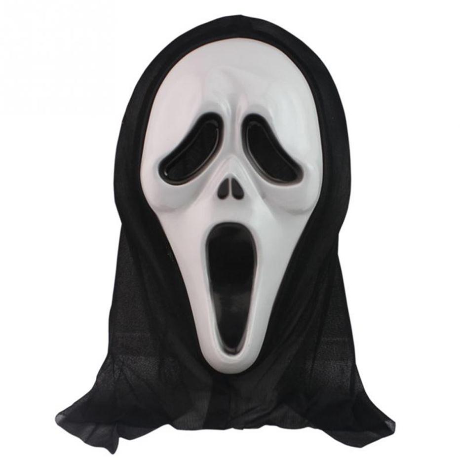 

Whole-2016 New Halloween Mask Masquerade Latex Party Dress Skull Ghost Scary Scream Mask Face Hood Unisex222b