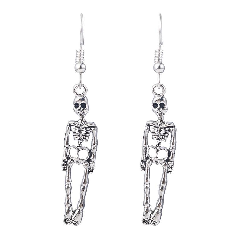 

Dangle & Chandelier Harajuku Vintage Halloween Skeleton Skull Earrings For Women Goth Egirl Accessories Grunge Goblincore Aesthetic Jewlery