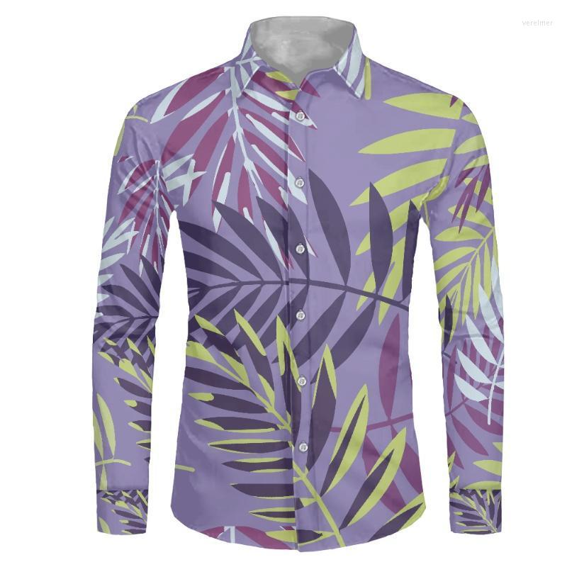 

Men's Dress Shirts Tropical Leaf Print 6xl Plus Size Long Sleeve Shirt Men Polynesian Wedding Party For Elegant Mens ShirtsMen's Vere22, Hbc215828f70