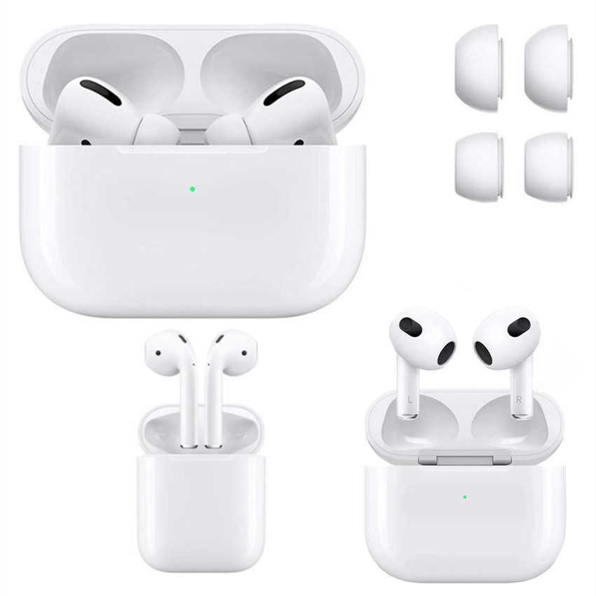 

Valid serial number Air Gen 3 pro earphones H1 Chip Rename GPS Metal Hinge Wireless Charging Bluetooth Headphones Pods Earbuds 2nd, White