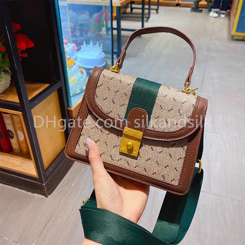 

Womens Handbag Luxury Designer Bags High Quality Purse Cross Body Messenger Bag Classic G Red and Green Stripes Clutch Evening Bags, Multi-color