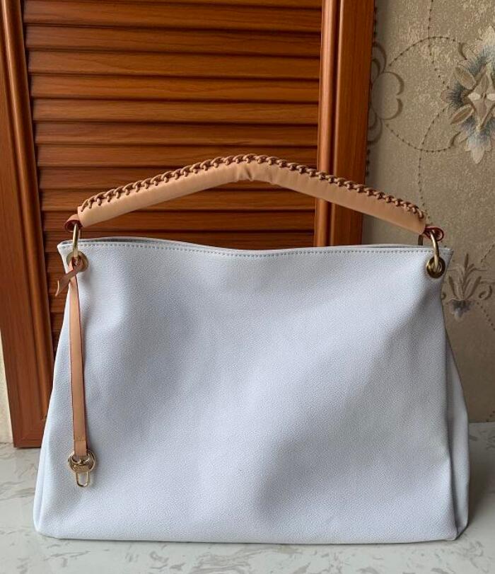 

Women Messenger Shoulder backpack for women handbag purse women back pack shoulder bag Leather Designer bags, White