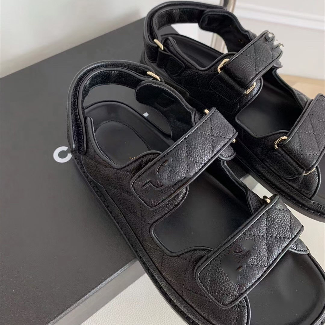 

2022 luxury designer Sandals Comemore Slingback Platform Dad Women 2022 Summer Beach Buckle Strap Soft Chunky Heel Sports Shoes Wo318S