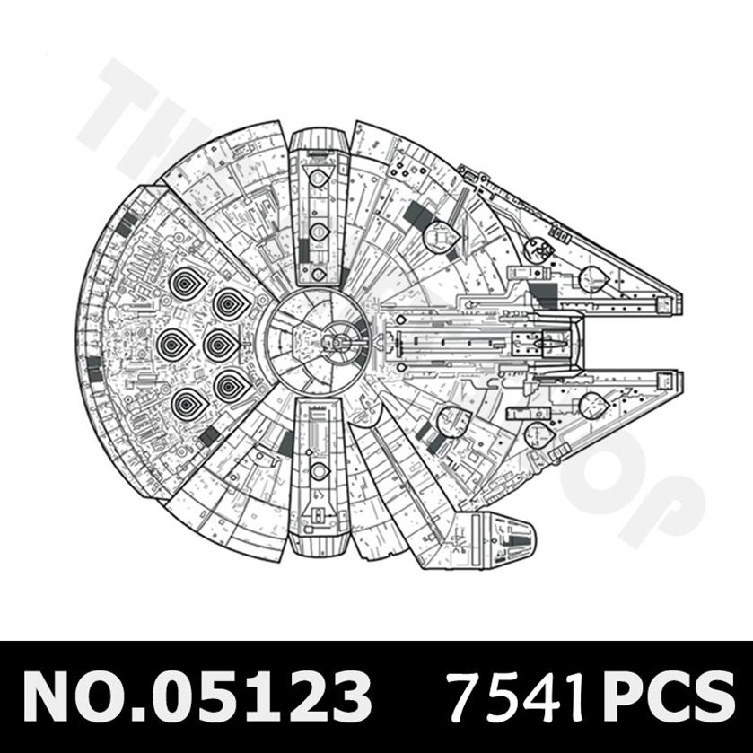 

IN STOCK LP 05132 DG005 Block 7541Pcs Compatible 75192 Star Series Ultimate Collectors Model Building Block Bricks Christmas Toys 2588