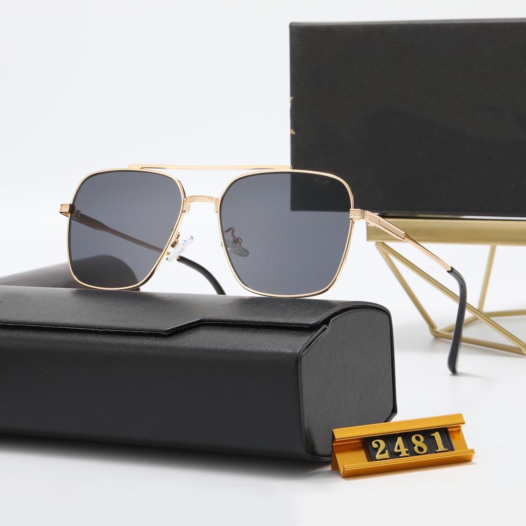 

High Quality ditaity Fashion Sunglasses mens womens 2481 Designer Top New Sun glasses UV400 Eyewear sunGlass Metal Frame Polaroid Lens with box case