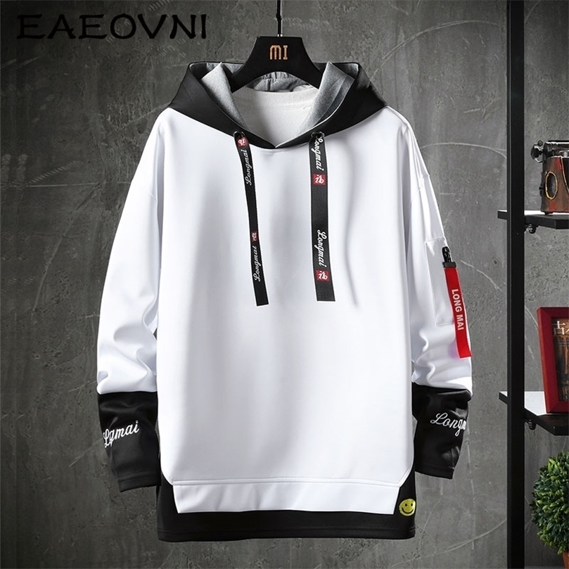 

EAEOVNI Letter Printed Mens Hoodies Japanese Style Hip Hop Casual Sweatshirts Streetwear Male Hipster Harajuku Tops 220402, Yellow 02