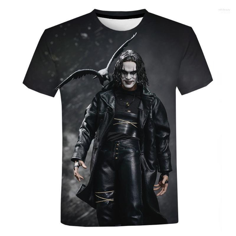

Men's T-Shirts 2022 Summer 3D Printing Black Crow Racing Suit And Women's Casual Style Short Sleeve T-Shirt Whit22, Yywy-0005