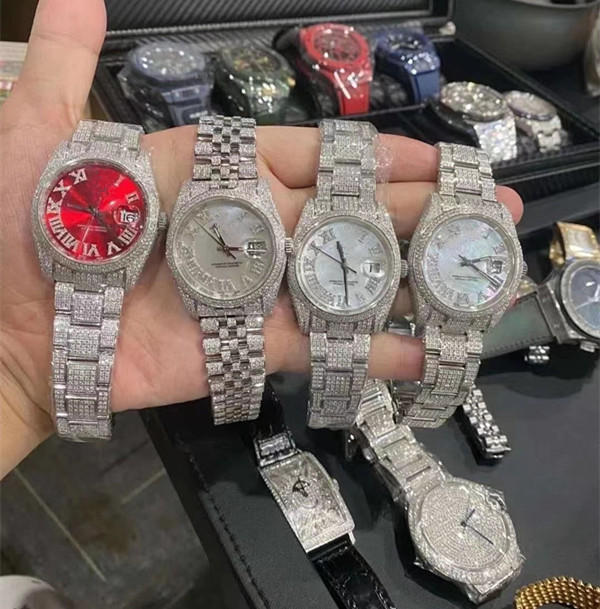 

luxury mens watches 4130 movement watches for men 3255 montre de luxe watch Mosang stone moissanite diamond watchs wristwatch Mechanical automatic 904L z21, Screwdriver 1.2mm [one]