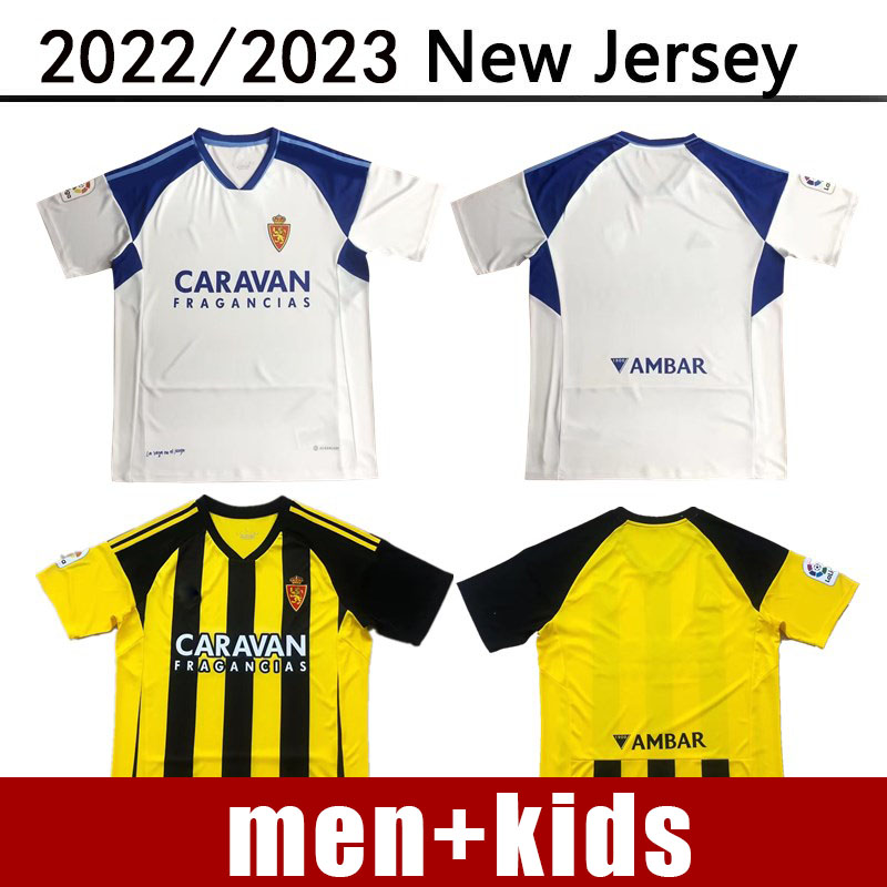 

2022 2023 Real Zaragoza soccer jerseys FRAN GAMEZ ZAPATER VAZQUEZ POMBO SHINJI KAGAWA Football shirts 22/23 GUTI JAVI ROS L. SUAREZ camiseta de futbol men kids kit