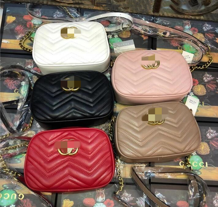 

GGs LVs YSLs louiseity viutonity LOUISS VUTTONS Mini Marmont Bag Love heart V Wave Pattern Women Crossbody Shoulder Bag, Red