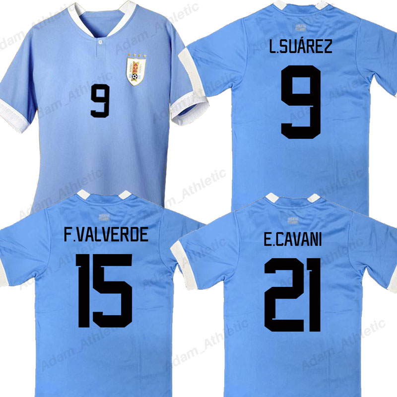 

2022 Camisetas Uruguayo soccer jerseys E.CAVANI L.SUAREZ G.DE ARRASCAETA Uruguayan football shirts La Celeste J.M.GIMENEZ R.BENTANCUR F.VALVERDE D.NUNEZ M.GOMEZ jersey, 2022 home+wc2022 patches