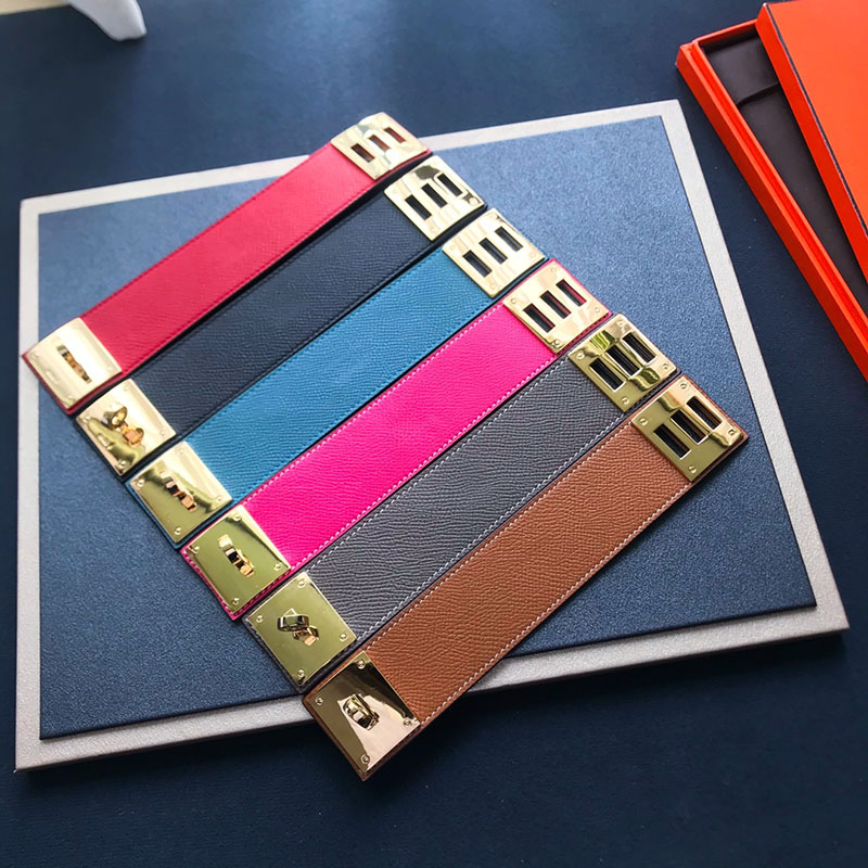

high quality brand jewerlry real leather bracelet for women multicolor