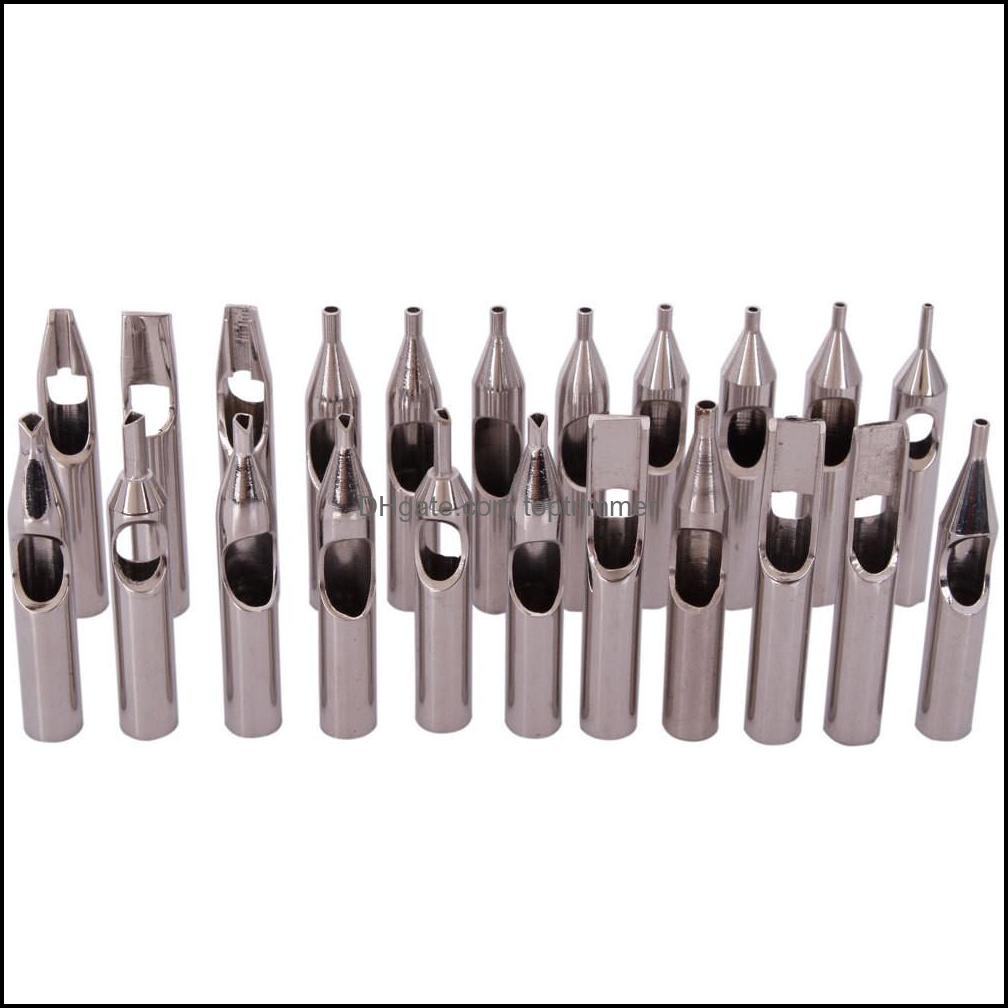 

Tattoo Tips Tattoos Body Art Health Beauty High Quality 22Pcs 304 Stainless Steel Kit Nozzle Mix Set For S Dh8Bv