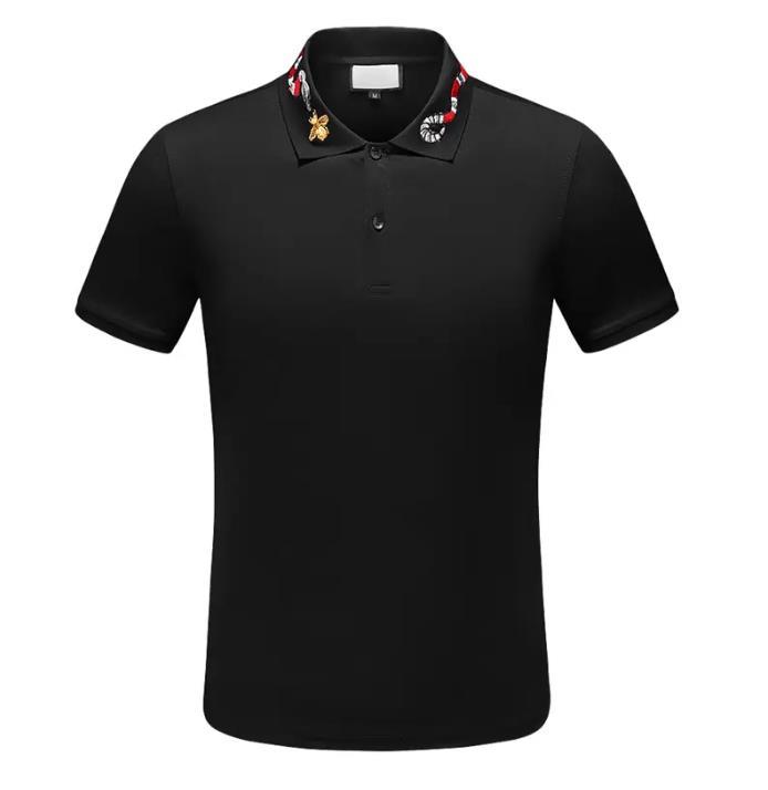 

22SS Designer Mens T Shirt strip guccie polo shirts embroidery Men tshirt snake polos bee floral embroidery men High street fashion horse Tops, Customize