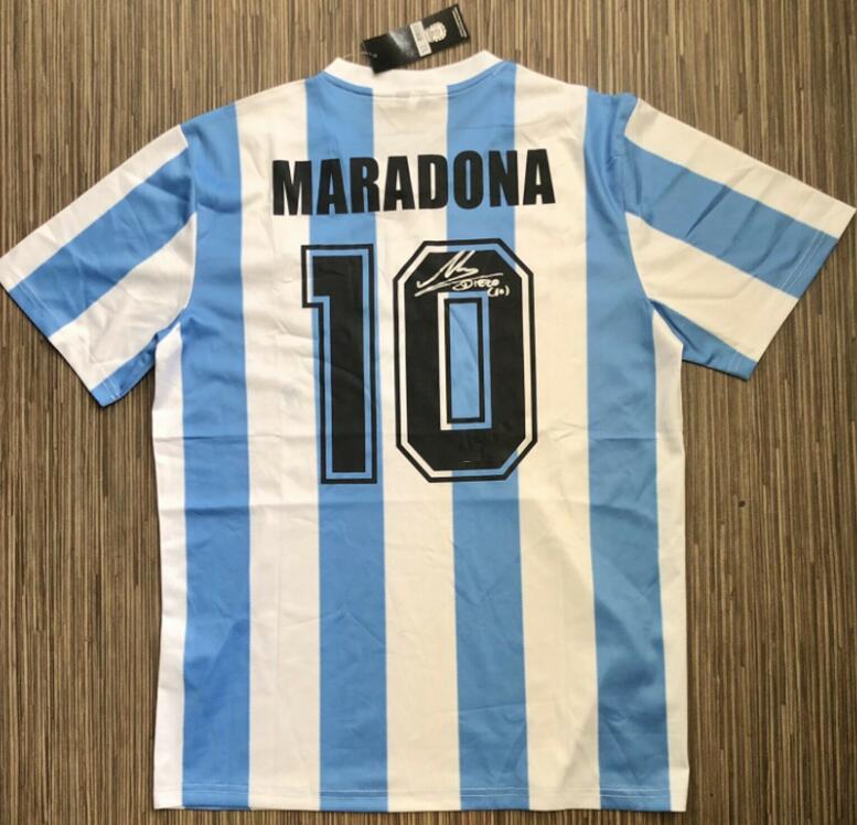 

MARADONA retro Signed Autograph signatured Autographed auto signature jersey shirts, Our info