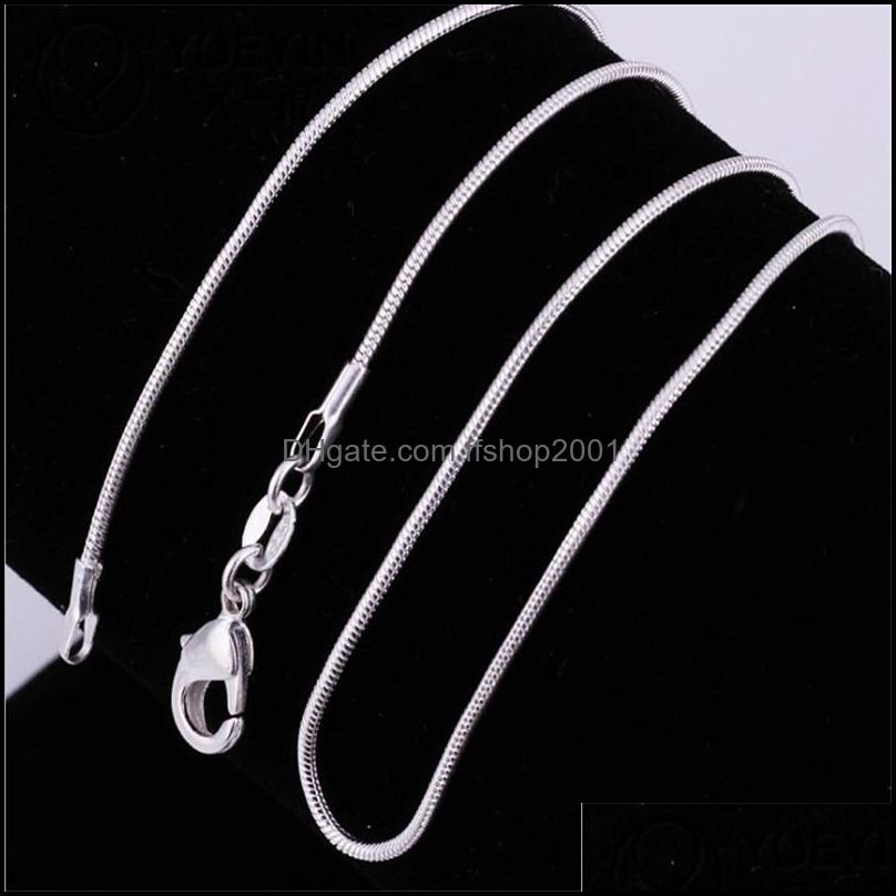 

Chains 1.2Mm 925 Sterling Sier Plated Smooth Snake Women Necklaces Jewelry Size 16 18 20 22 24 26 28 30 Inch Wholesale Dro Ffshop2001 Dhruv