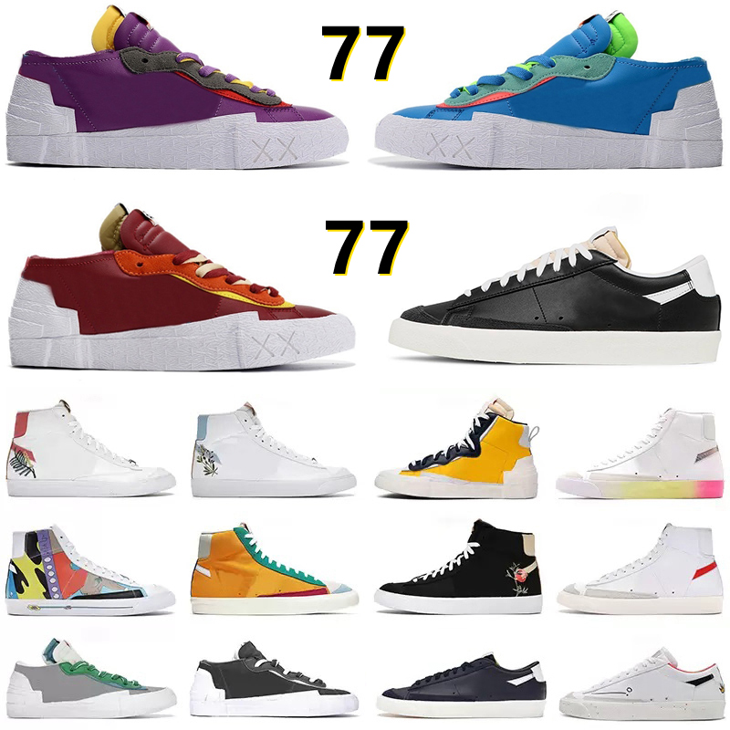 

Blazer Mid 77 Vintage Men Women Running shoes Sneakers British Grey Black White Purple Dusk Reed Catechu Low Classic Optic mens trainers sports platform shoe 36-45, Color#36