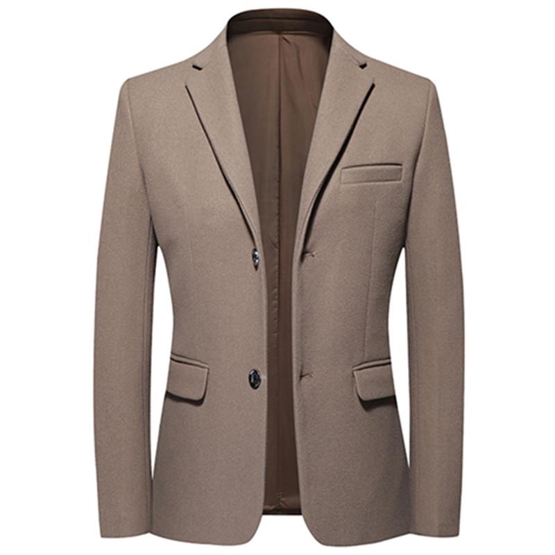 

Men's Suits & Blazers Men's Suit Jacket Fashion High End Jacquard Urban Blazer / Spring Autumn Handsome Boutique Male Business Dress Coa, Blue plaid