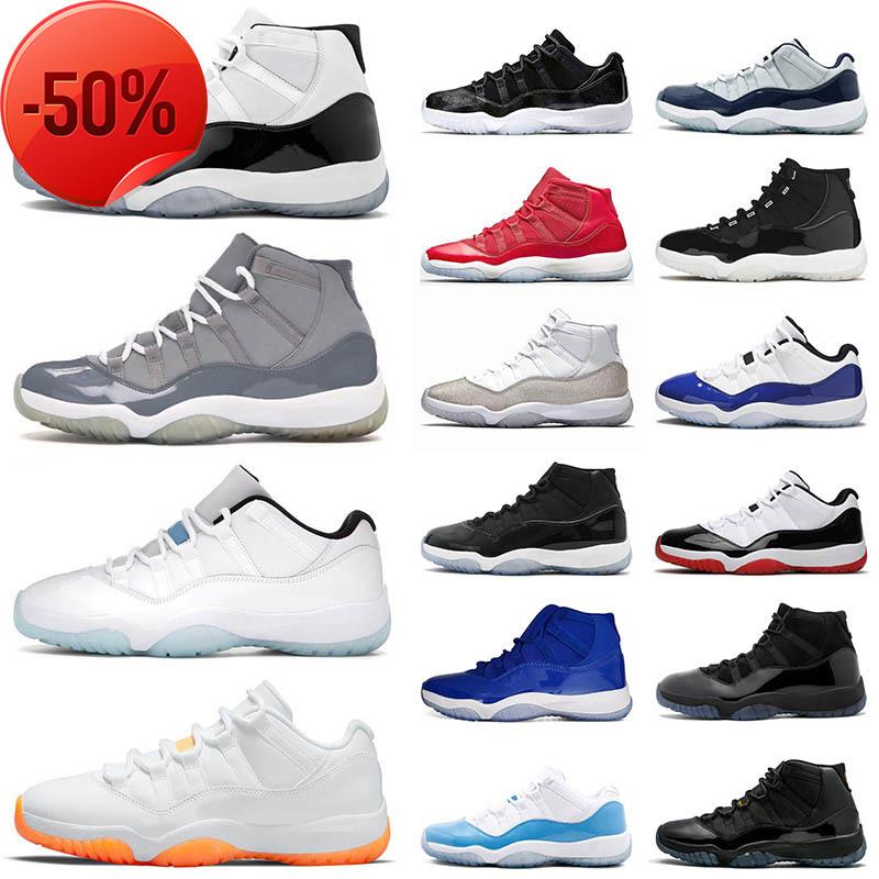 

Jumpman 11 Basketball Shoes 11s Xi Sports Sneakers Citrus Low Legend Blue High 25th Concord Bred Space Jam Gamma Men Women Trainers, 36-47 citrus