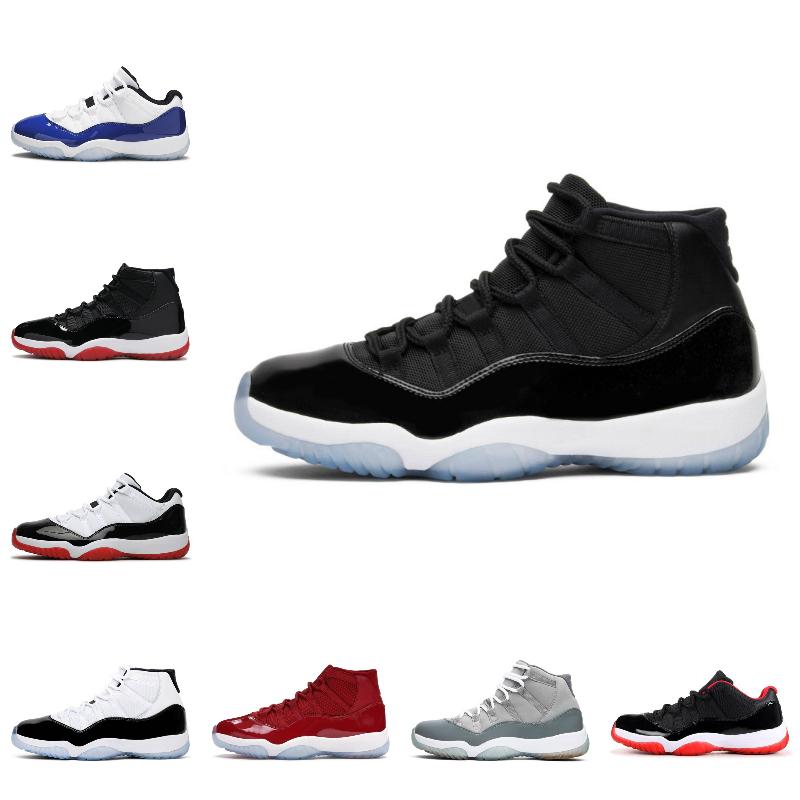 

11 11s Basketball Shoes Man Woman Mens Sneakers Space Jam Cap and Gown High Concord Platinum Tint Barons Legend Blue 25th Anniversary Low White Bred Men women Trainers, 22