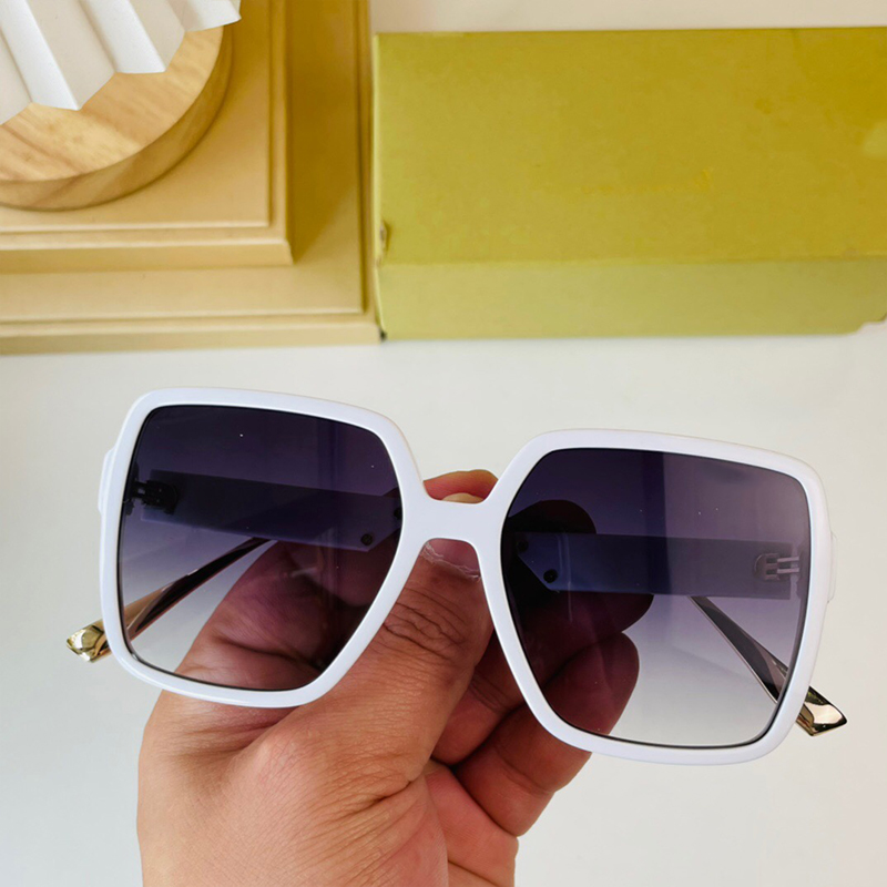 Brand Designer Polarized Sunglasses Men Women metal temples Luxury UV400 Eyewear summer Fishing Sun glasses Driver oversized square Frame glass L