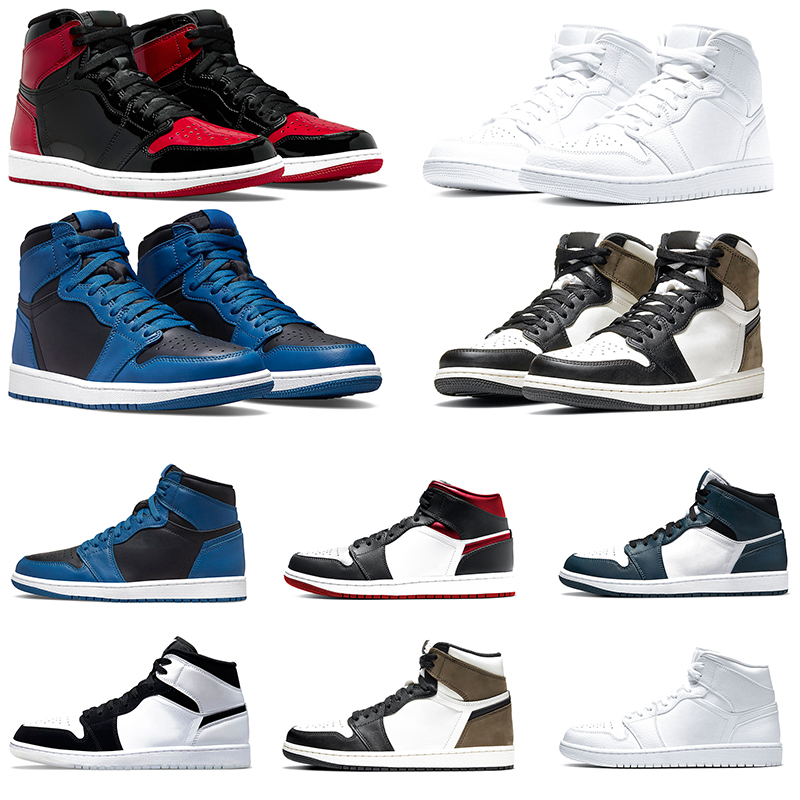 

Hot Basketball Shoes 1s Patent Bred Heritage Diamond Shorts Rebellionaire Armory Navy Mocha Brotherhood Pollen Top quality Trainers size 36-45 Cool, Gym red black white