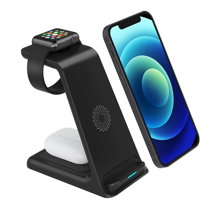 

Epacket The 15w Wireless Charger Stand is Suitable For iPhone 13 12 11 XR X 8 Apple Watch 3-in-1 Qi Fast Charging Base279T
