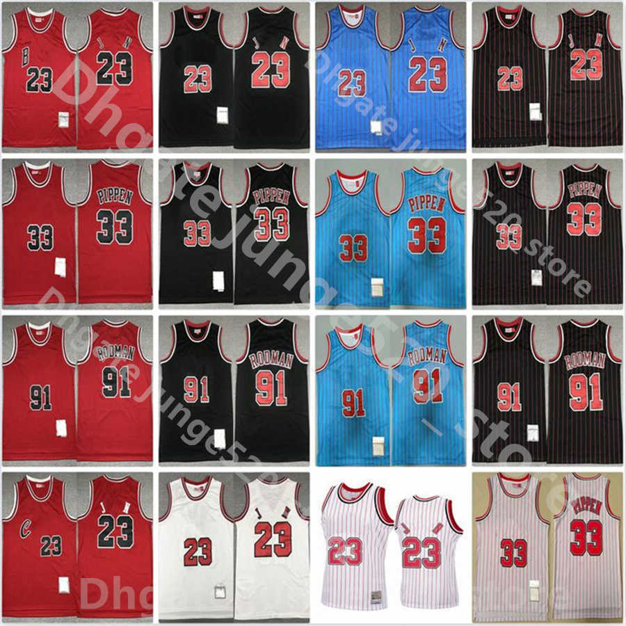 

Fast Delivery Mens Retro Mitchell Ness Michael Basketball 84-85 93 95-96 97-98 Vintage Classic All Stitched Black White Blue Green Beige Red Jerseys, Picture