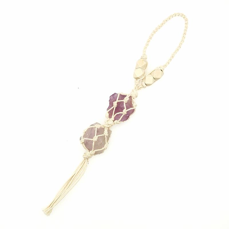 

Interior Decorations Car Rearview Mirror Pendant Decoration Hanging Stone Crystal Trend Modified AccessoriesInterior