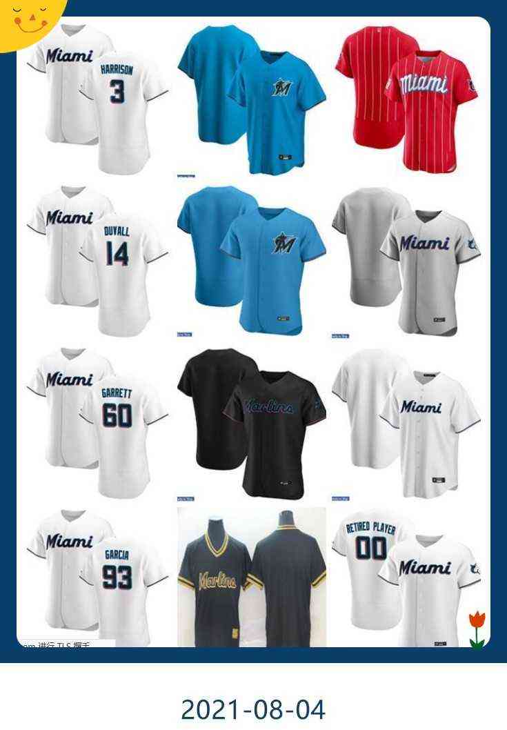 

Men Women Youth Adam Duvall Yimi Garcia 60 Braxton Garrett Monte Harrison Custom Baseball Jersey Blank blue white black red, Colour