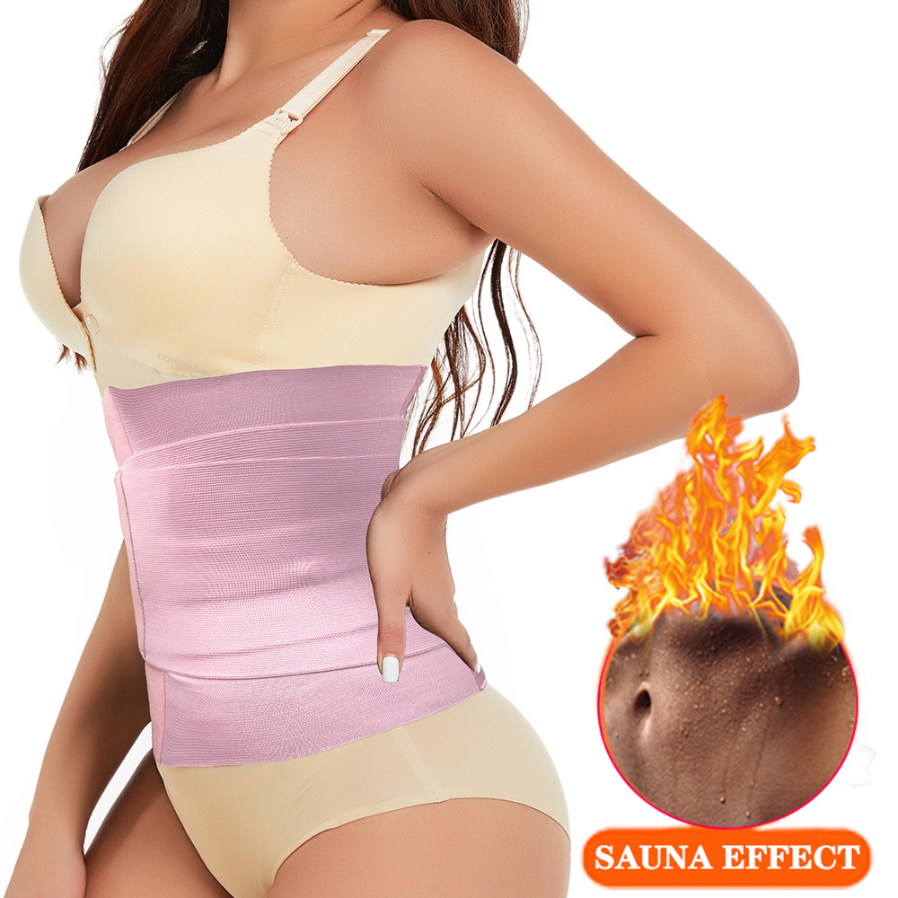New Arrival Waist Trainer Tummy Control Belt Belly Abdomen Wrap Sculpting Body Shapers Fitness Workout Sauna Sweat Band Firm Compression Shapewea-image-763433256