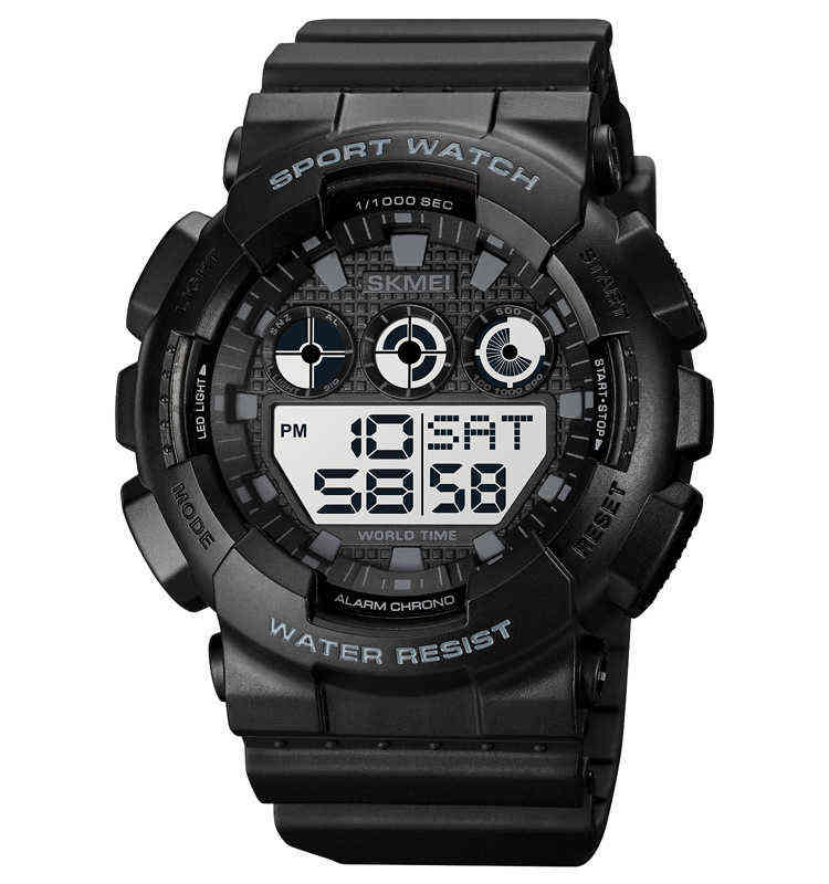 

huiya06 Military watch sports luminous waterproof electronic watch fashion multifunctional trend watchet