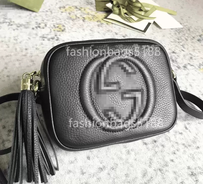 

GGs Louiseity Viutonity LVs YSLs Top Quality Handbags Wallet Handbag Women Handbags Bags Crossbody Soho Bag Disco Shoulder Bag Fringed Messenger Bags Purse 308364, Black