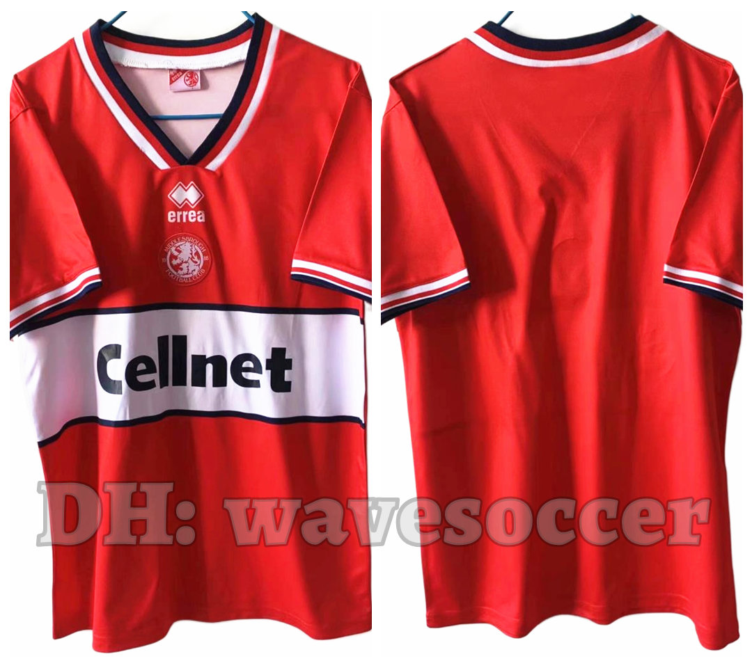 

1998 Soccer Jerseys Retro maillot classic vintage camisetas football shirts Uniforms men home MIDDLESBROUGHsss, 98 home