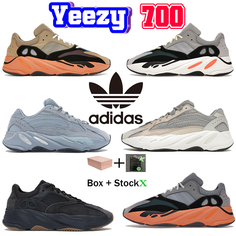 

Newest Adidas YEEZY 700 v1 v2 kanye west yzy YE Running Shoes Sandals Wash Orange OG Solid Grey Inertia Bright Hospital Blue Men Sneakers Static cream Women Trainers, No.17- cream