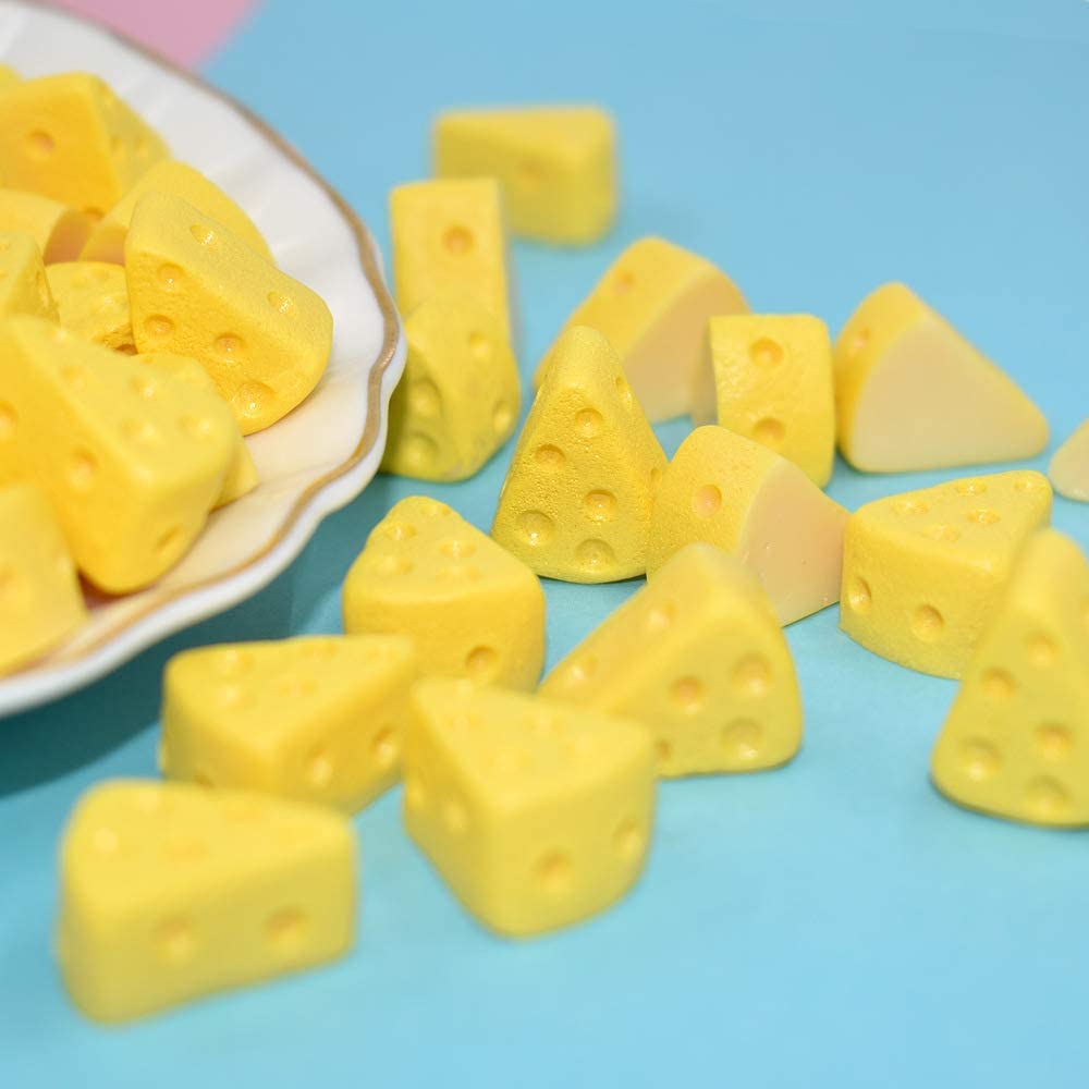 

Miniature Cheese Molds Decor Kitchen Food Simulation Triangle Cheesecake Figurines for Dollhouse Decoration 1222287