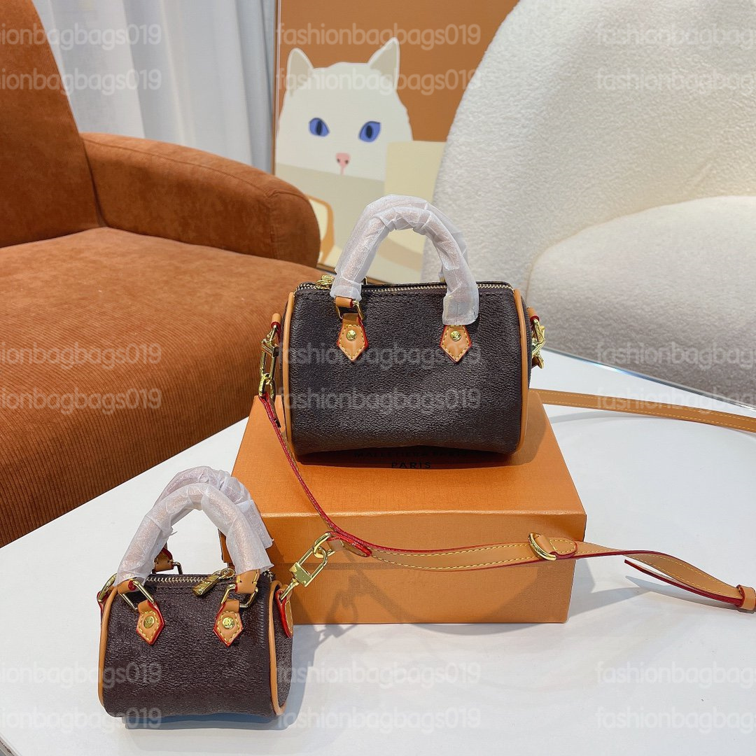 

HH M81081Trio Mini Icones Shoulder bag Purse Crossbody Nano Speedy Alma NOé Noe Brown Monograms Pattern bag Luxury Handbag
