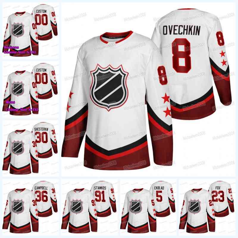 Alex Ovechkin 2022 All Star Hockey Jersey Eastern Steven Stamkos Aaron Ekblad Adam Fox Igor Shesterkin Jack Campbell Custom Men Femmes Jeunes